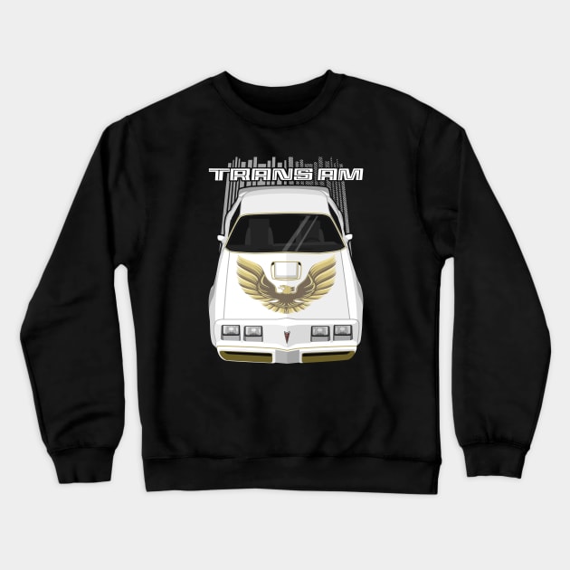 Trans Am 79-81 White and Gold Crewneck Sweatshirt by V8social